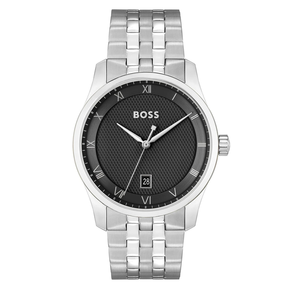 Hugo Boss Principle Men's Silver Bracelet Quartz Watch - 1514123