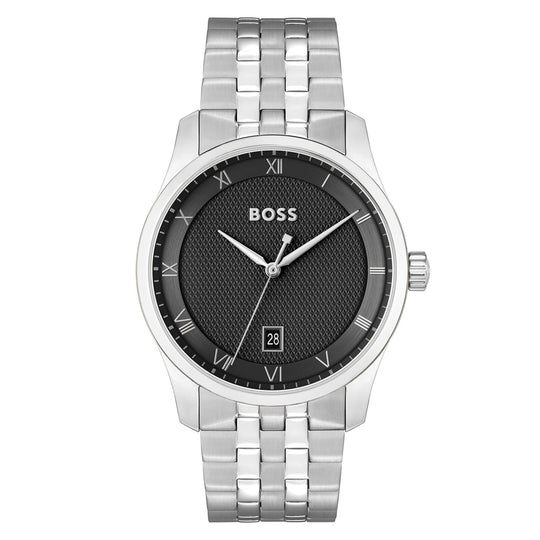 Hugo Boss Principle Men's Silver Bracelet Quartz Watch - 1514123