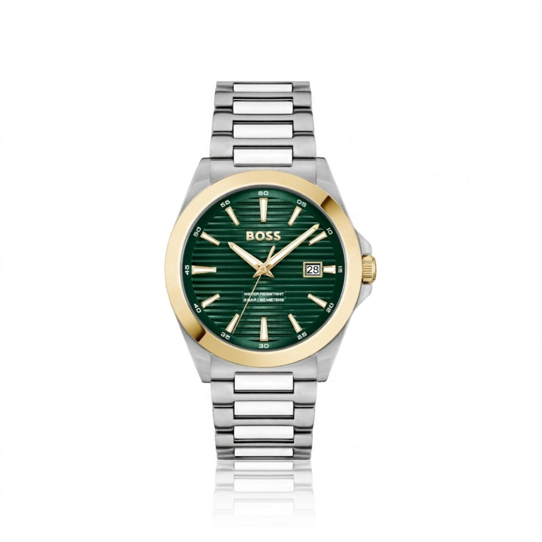 Hugo Boss Strike Men's Silver Bracelet Quartz Watch - 1514173