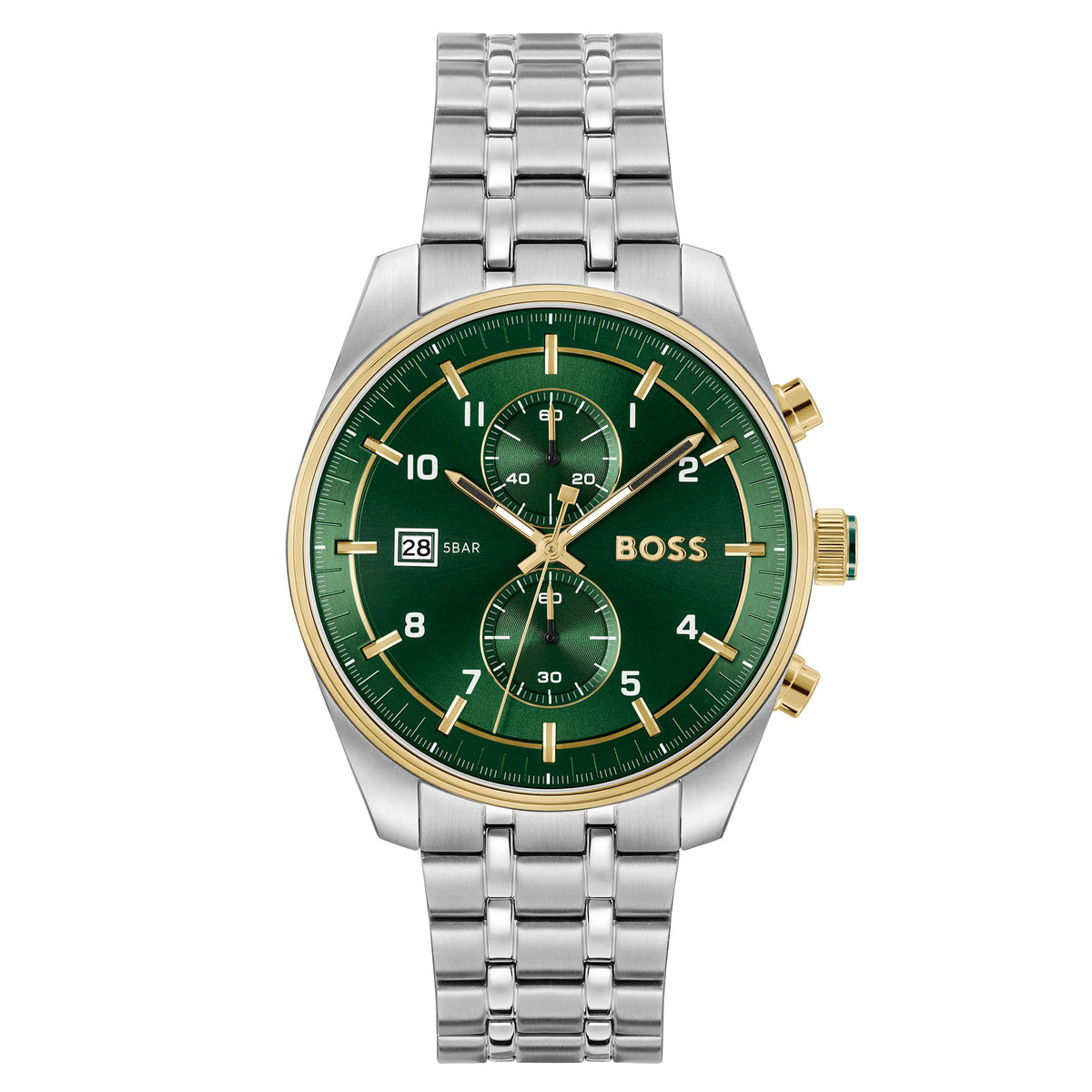Hugo Boss Skytraveller Men's Silver-tone Bracelet Quartz Watch - 1514195