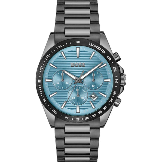 Hugo Boss Strike Men's Anthracite Bracelet Quartz Watch - 1514242