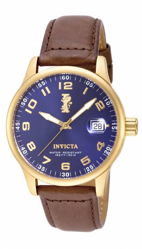 Invicta Men's 15255 I-Force Quartz 3 Hand Blue Dial Watch