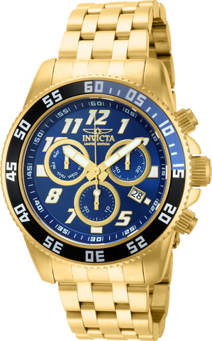 Invicta Men's 15722 Cruiseline Quartz Chronograph Metallic Blue Dial Watch