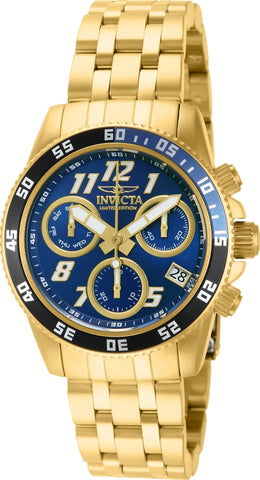 Invicta Men's 16629 Cruiseline Quartz Chronograph Metallic Blue Dial Watch