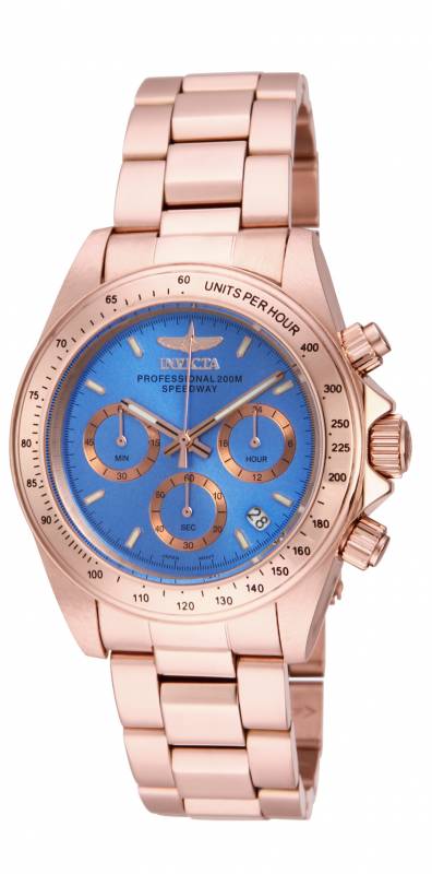 Invicta Women's 16658 Speedway Quartz Chronograph Light Blue Dial Watch