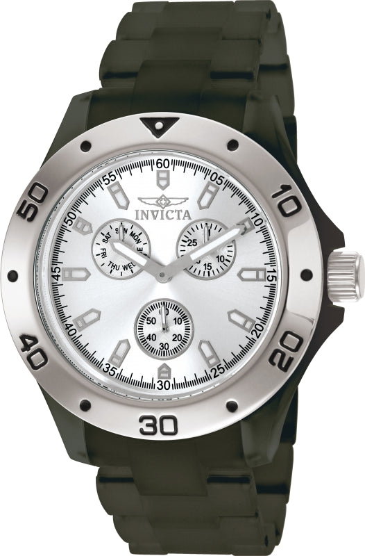 Invicta Men's 1668 Anatomic Quartz Chronograph Silver Dial Watch
