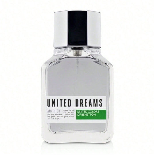 Benetton United Dreams Aim High Eau De Toilette Spray 3.4 OZ (100 ml) For Men