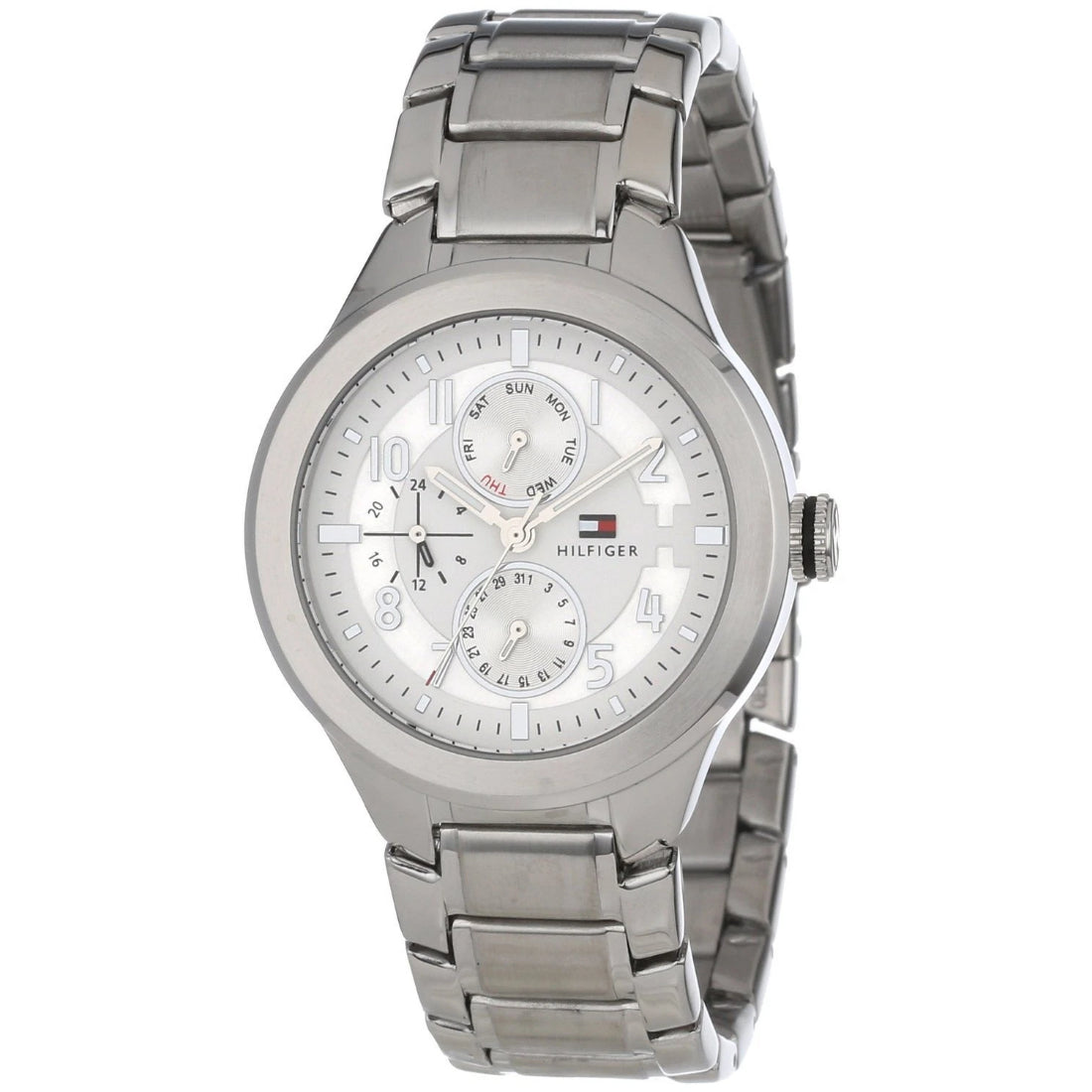 Tommy Hilfiger Classic Multifunction Men's Silver Dial Stainless Steel Bracelet Quartz Watch 1710237