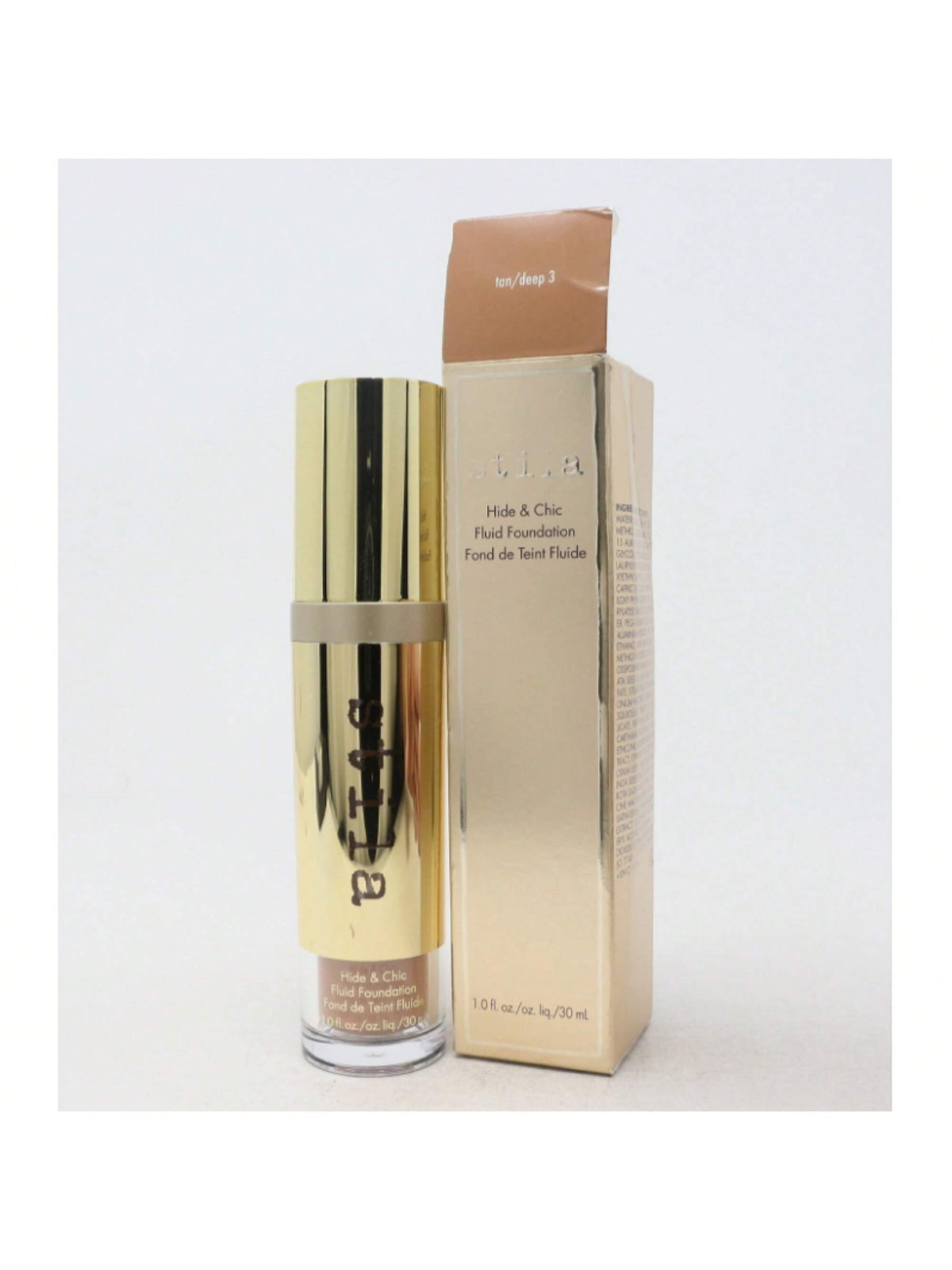 STILA/HIDE & CHIC FLUID FOUNDATION (FAIR 1) 1.0 OZ (30 ML)