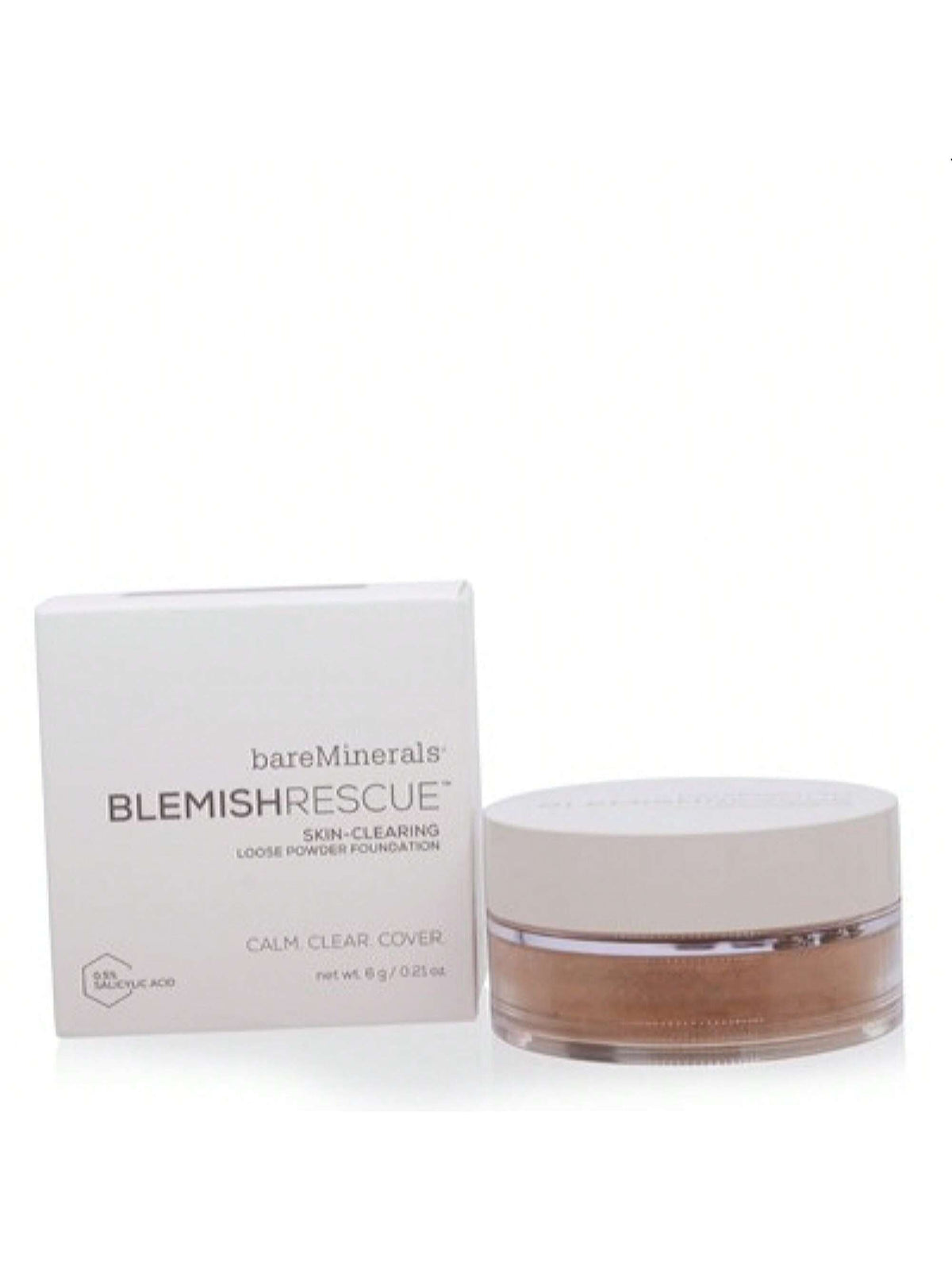 BAREMINERALS/BLEMISH RESCUE SKIN CLEARING FOUNDATION (5.5NW NEUTRAL DEEP) .21 OZ