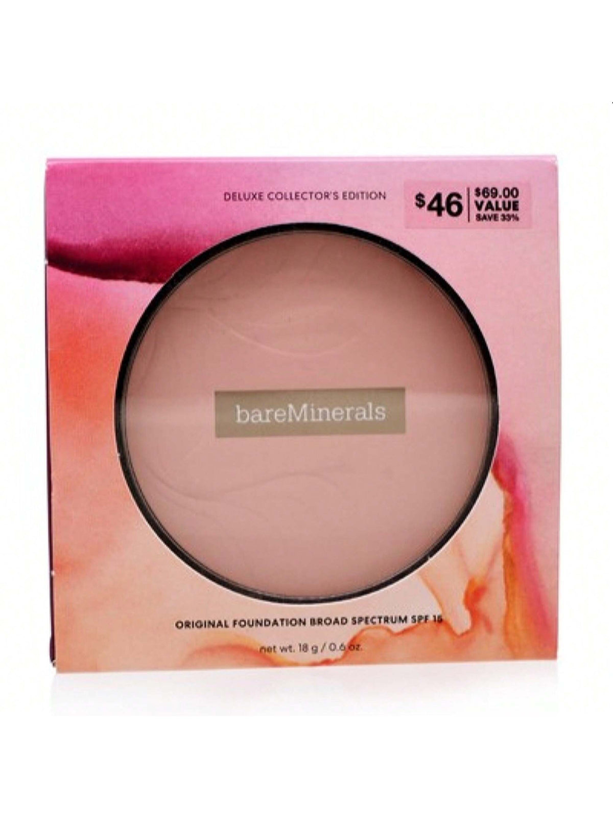 BAREMINERALS/DELUXE COLLECTOR'S EDITION ORIGINAL FOUNDATION (GOLDEN DARK) .6 OZ
