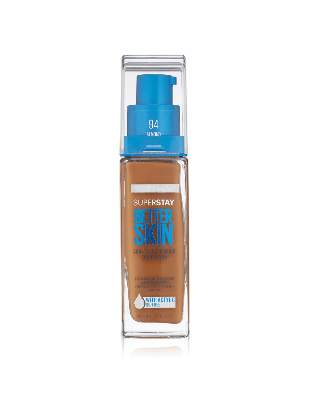 MAYBELLINE/SUPER STAY BETTER SKIN FOUNDATION (94) ALMOND 1.0 OZ