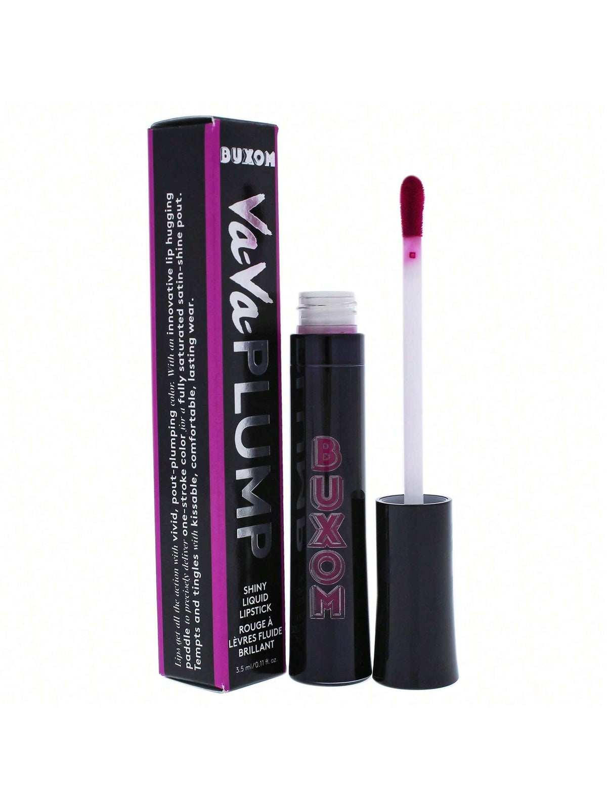 BUXOM/VA-VA PLUMP SHINY LIQUID LIPSTICK PIN UP PLUM 0.11 OZ (3.5 ML)