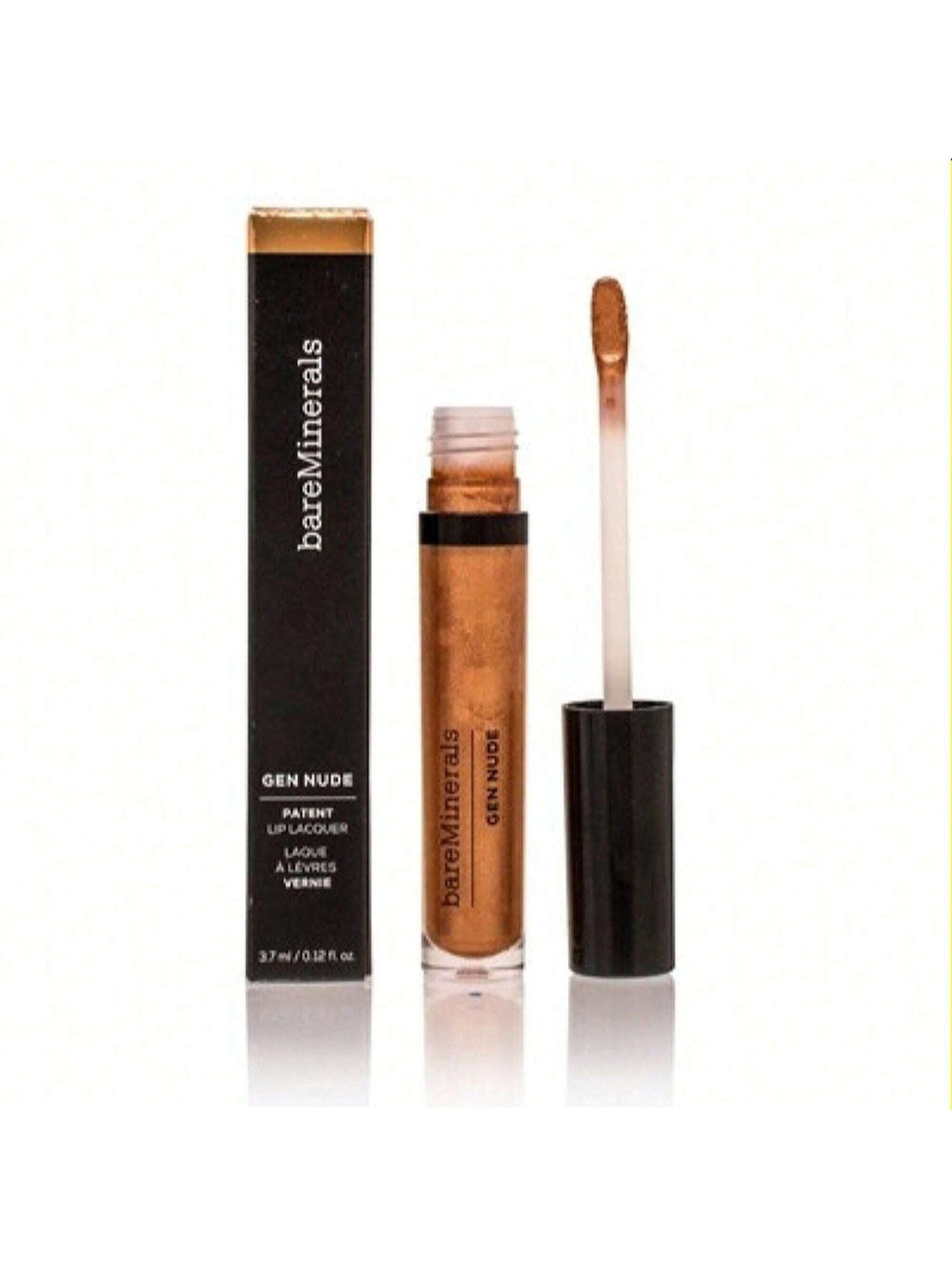 BAREMINERALS/GEN NUDE PATENT LIP LACQUER ROSE QUARTZ 0.12 OZ (3.7 ML)