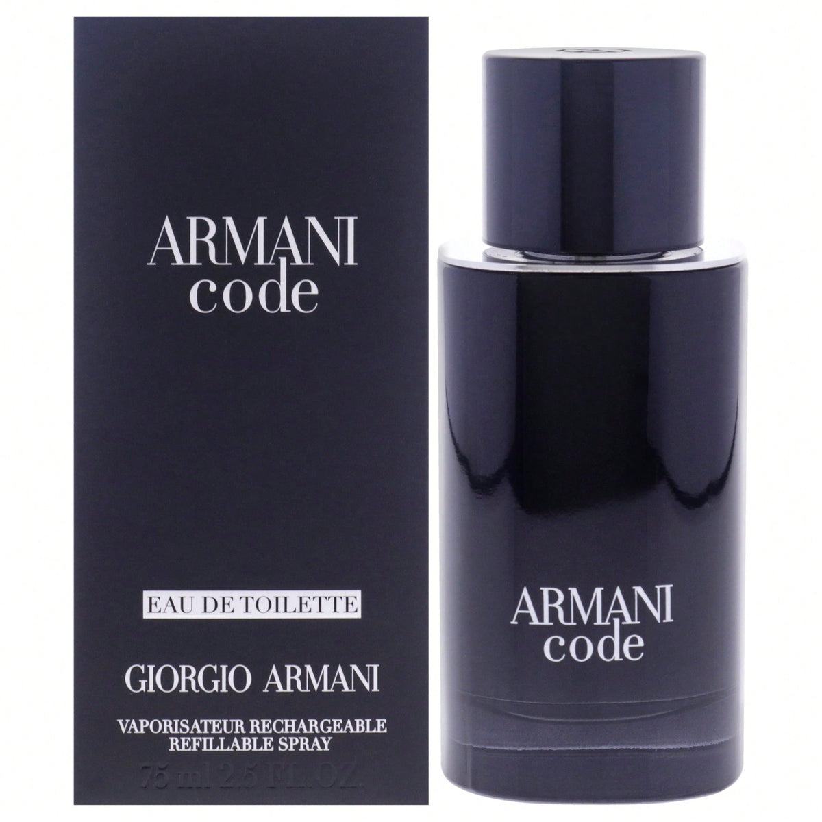 Armani Code For Men by Giorgio Armani EDT Refillable 2.5 oz for Men