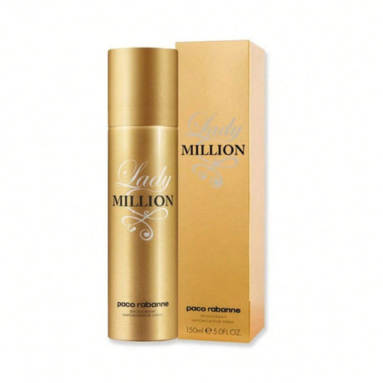 Paco Rabanne Lady Million Deodorant Spray 5.1 Oz (150 Ml) for Women