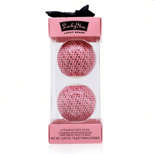 Lucky Brand Lucky You For Women 2 Fragrant Bath Fizzes Set - In Display Box For Women