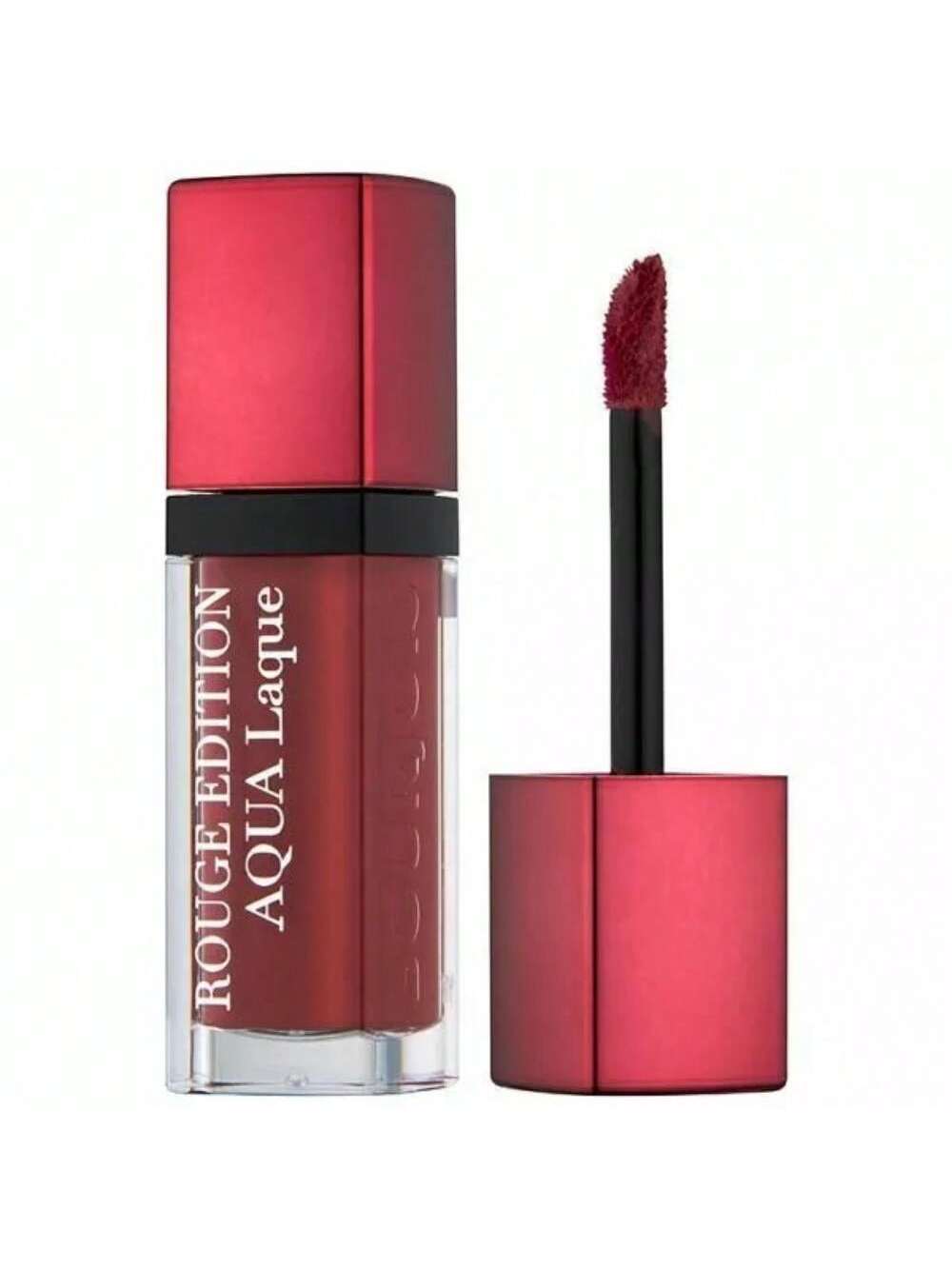 BOURJOIS PARIS/ROUGE EDITION AQUA LAQUE LIP GLOSS 03 BRUN&#39;CROYABLE 0.2 OZ (7 ML)
