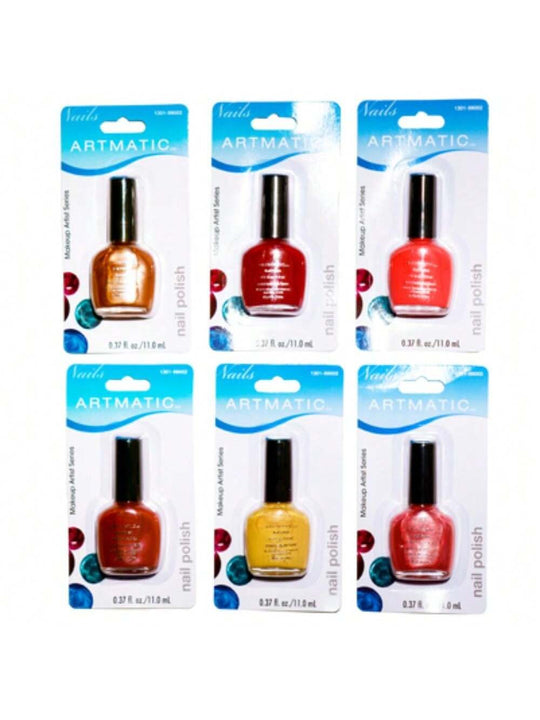 ARTMATIC/PRO SALON NAIL POLISH 72 PCS ASSORTED COLORS 0.37 OZ (11 ML)