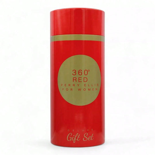 Perry Ellis 360 Red For Women Deluxe Gift Set - In Canister For Women
