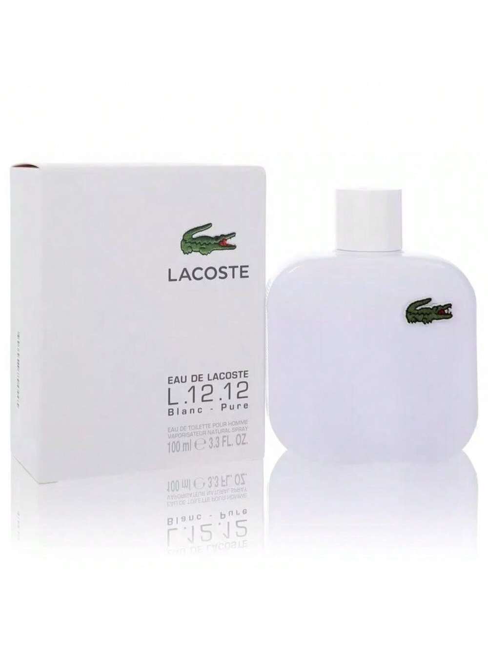 L.12.12 BLANC/LACOSTE EDT SPRAY (WHITE) 3.3 OZ (100 ML) (M)