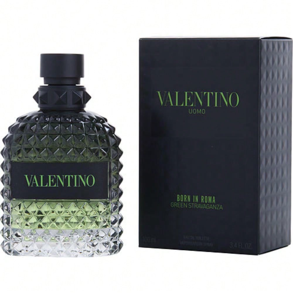 Valentino Born In Roma Green Stravaganza Eau De Toilette Spray 3.4 OZ (100 ml) For Men