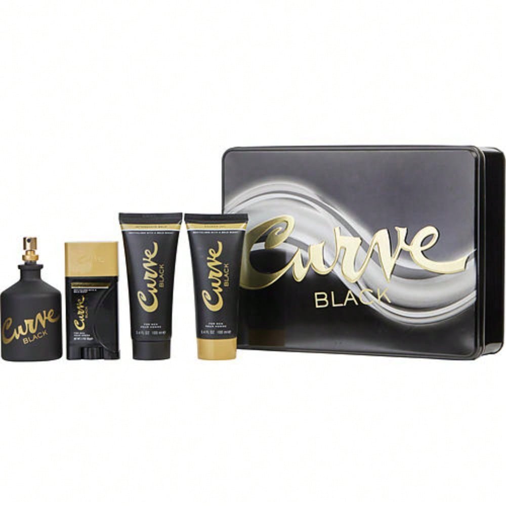 Liz Claiborne Curve Black Men 4 Pc. Set - In Display Box