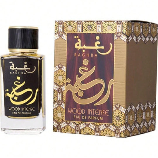 Raghba Wood Intense by Lattafa EDP Spray 3.4 oz for Unisex