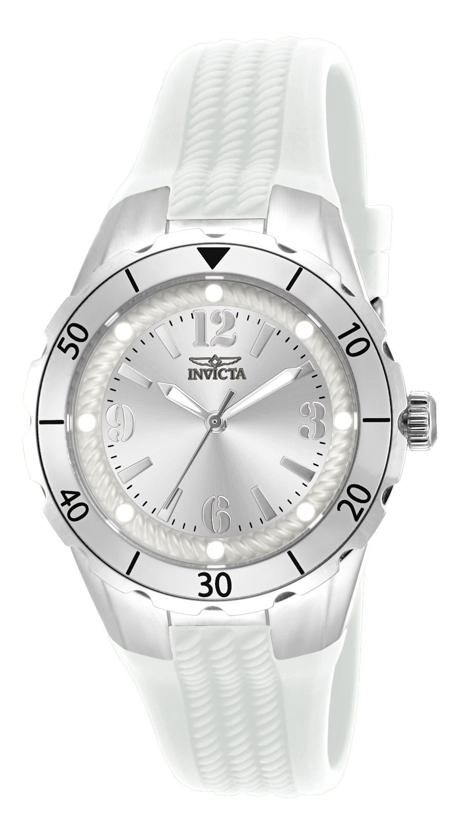 Invicta Women's 17479 Angel Quartz 3 Hand Silver Dial Watch