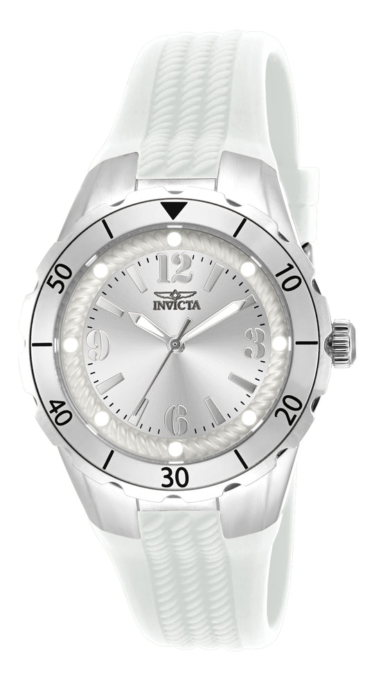 Invicta Women's 17479 Angel Quartz 3 Hand Silver Dial Watch