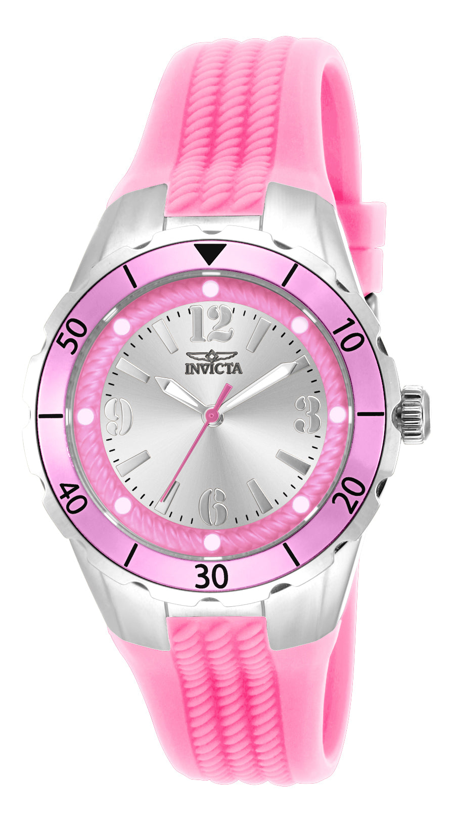 Invicta Women's 17480 Angel Quartz 3 Hand Silver Dial Watch