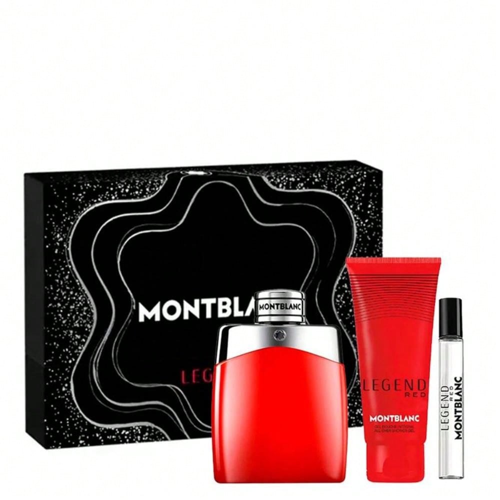 Mont Blanc Montblanc Legend Red 3 Pc Set For Men