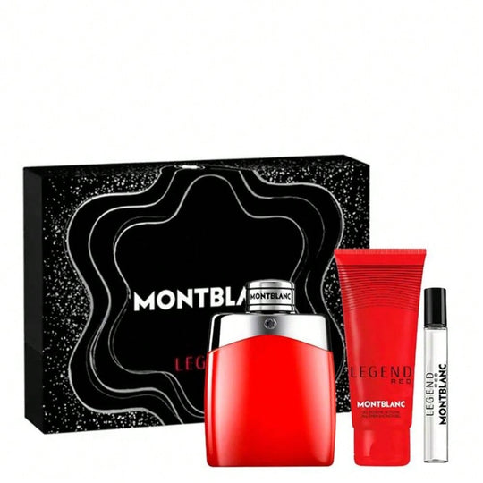 Mont Blanc Montblanc Legend Red 3 Pc Set For Men