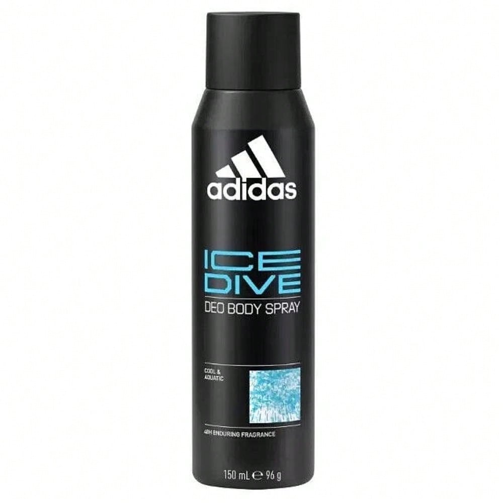 Adidas Ice Dive Deodorant & Body Spray 5.0 Oz (150 Ml) for Men