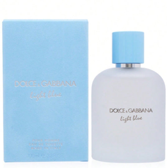 Light Blue Pour Homme by D&G EDT Spray 3.3 oz for Men