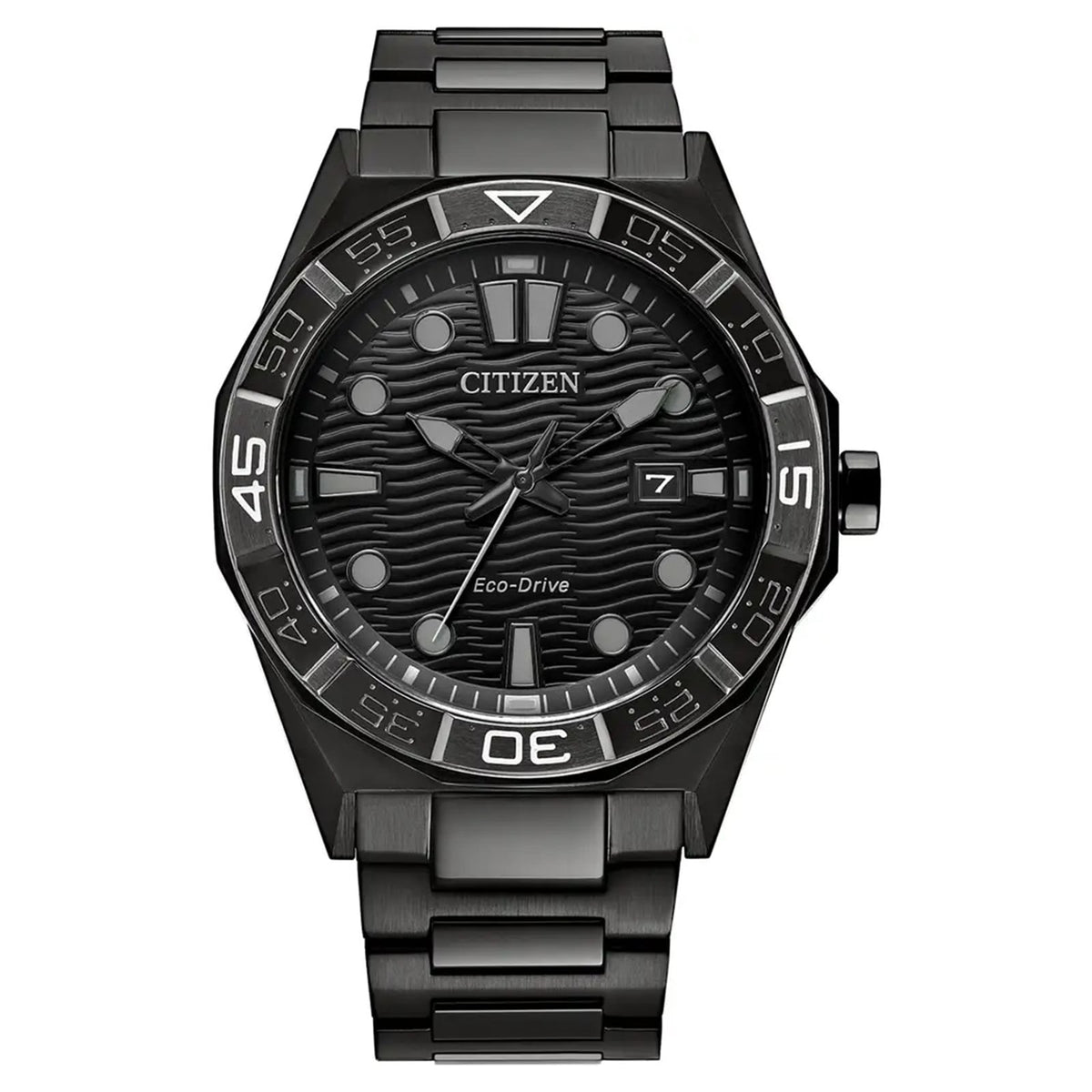 Citizen Brycen Collection Men's Black Bracelet Quartz Watch - AW1855-52E