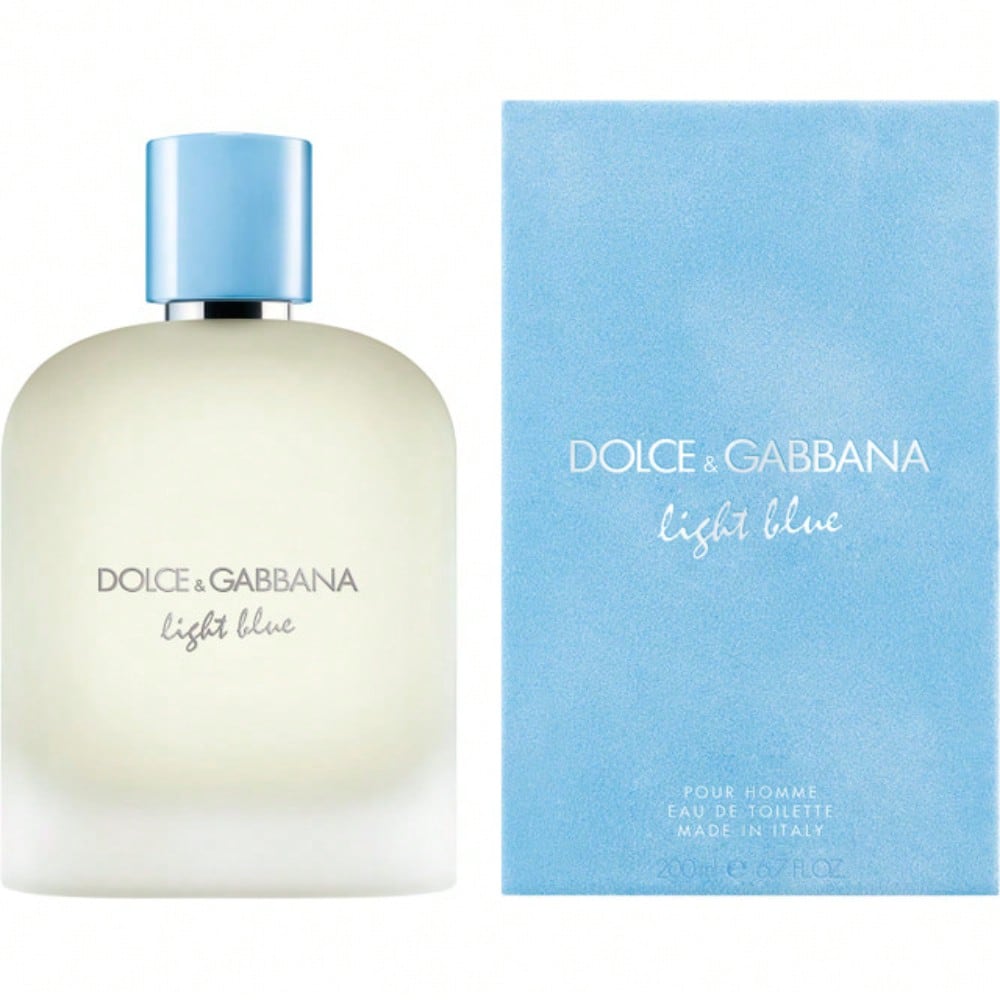 Light Blue Pour Homme by D&G EDT Spray 6.7 oz for Men
