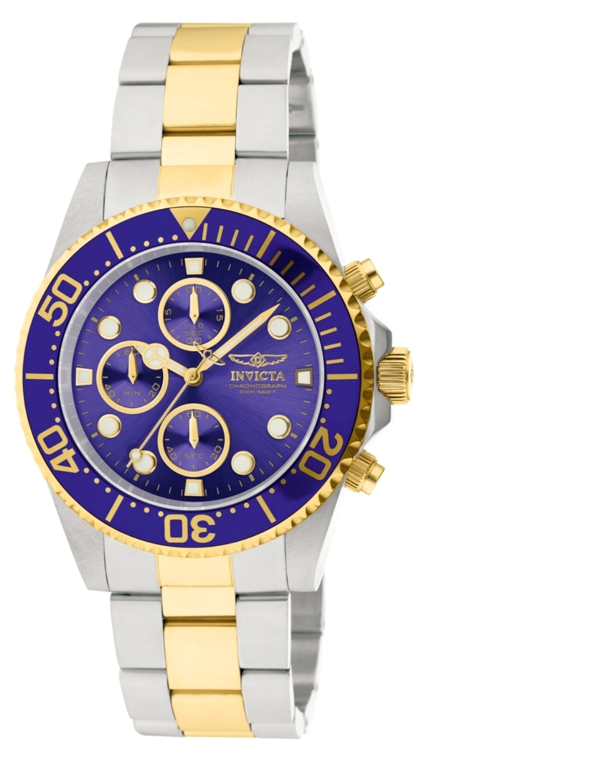 Invicta Men's 1773 Pro Diver  Quartz Chronograph Blue Dial Watch