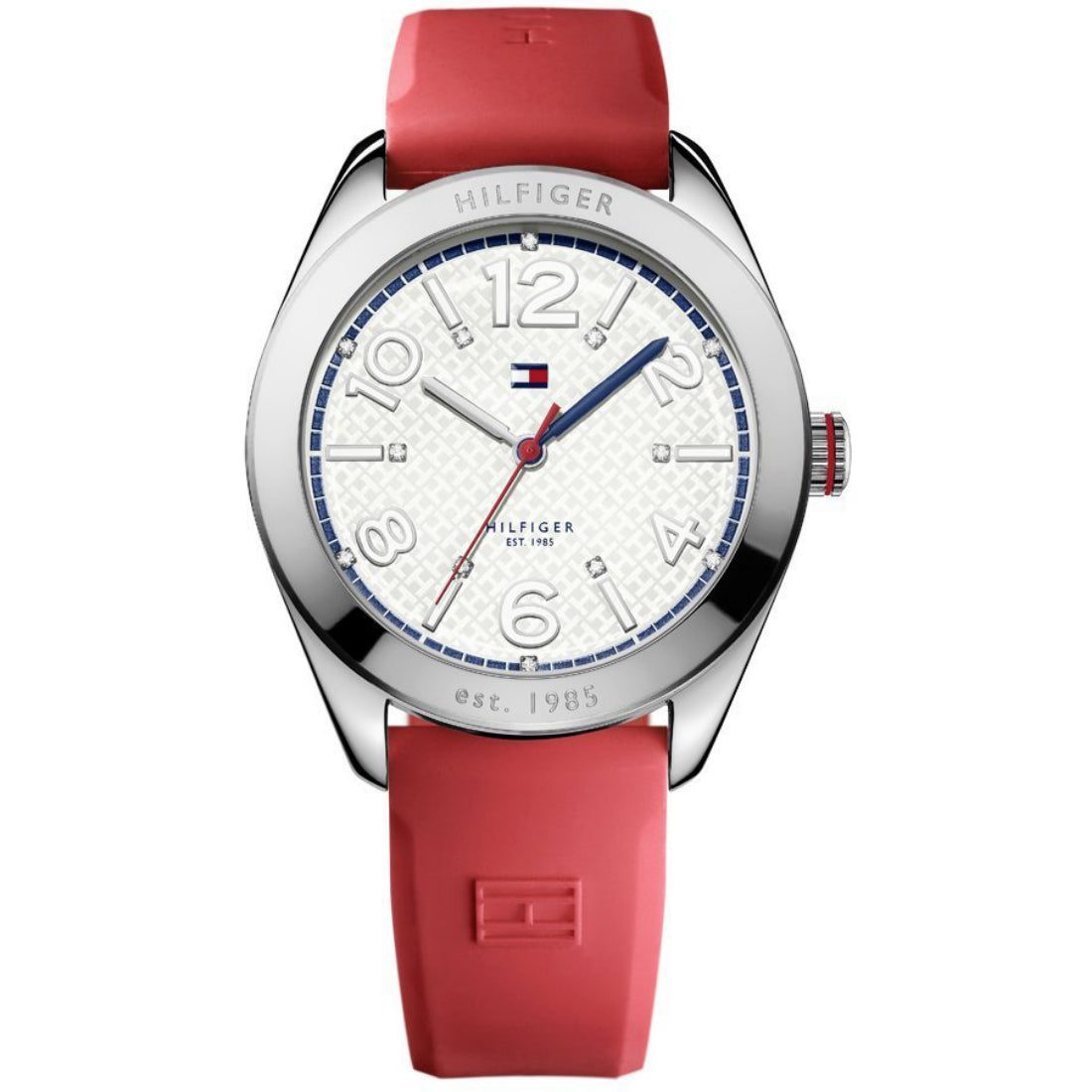 Tommy Hilfiger Hayley Women's White Dial Silicone Strap Quartz Watch 1781258