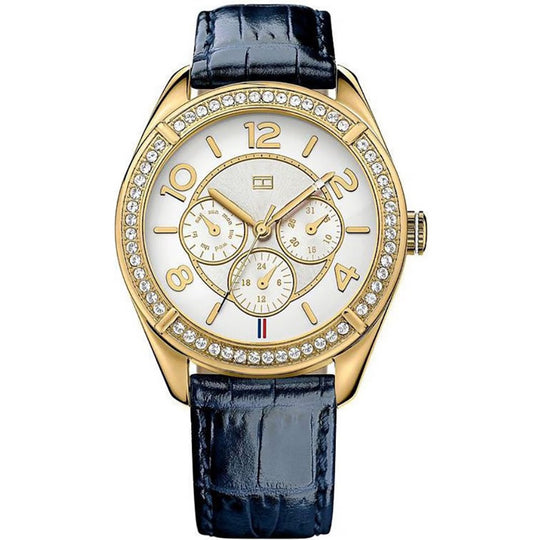 Tommy Hilfiger 1781270 Women's White Dial Leather Strap Quartz Watch 1781270