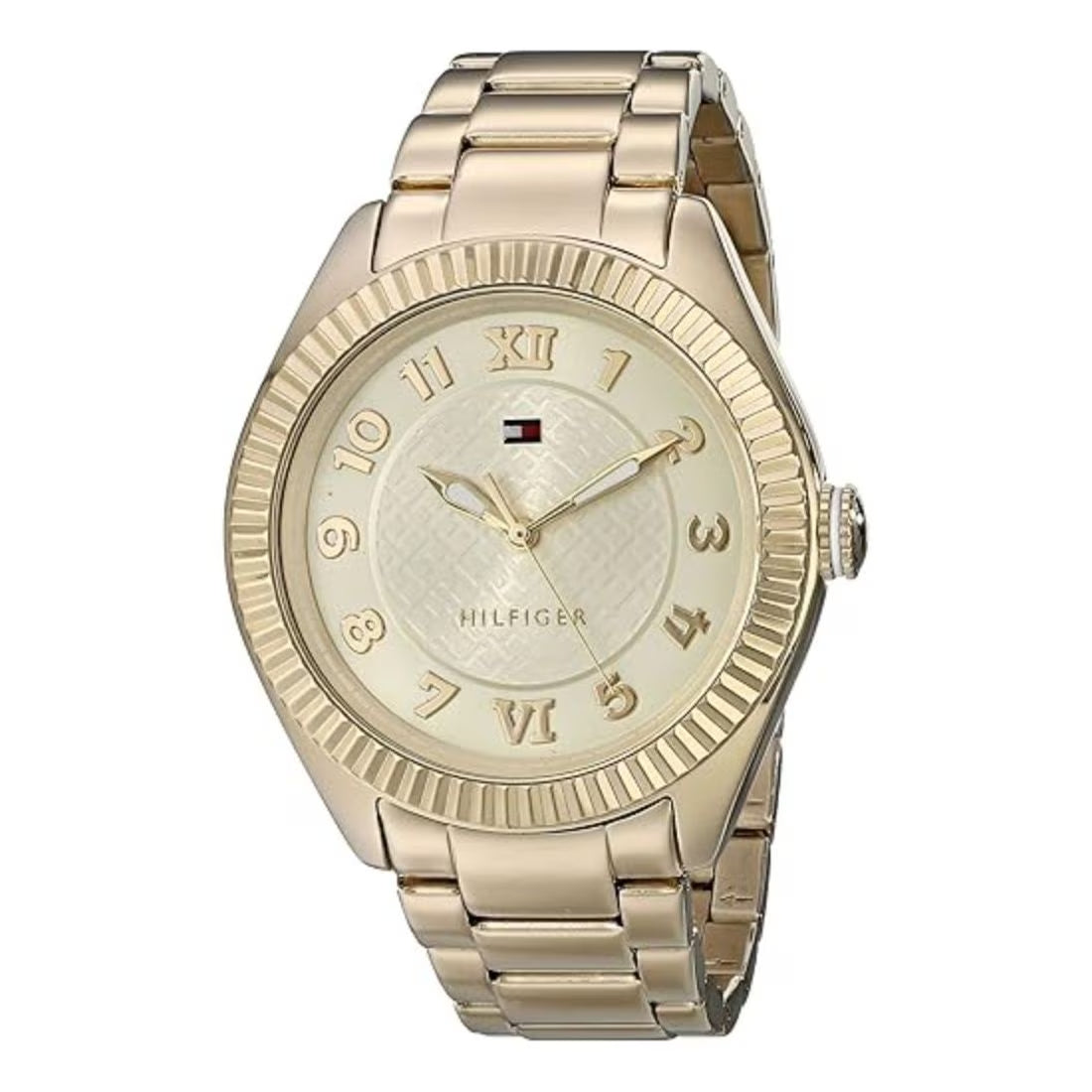 Tommy Hilfiger Maxi Women's Champagne Dial Stainless Steel Bracelet Quartz Watch 1781345