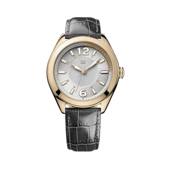 Tommy Hilfiger Maxi Women's Grey Dial Leather Strap Quartz Watch 1781365