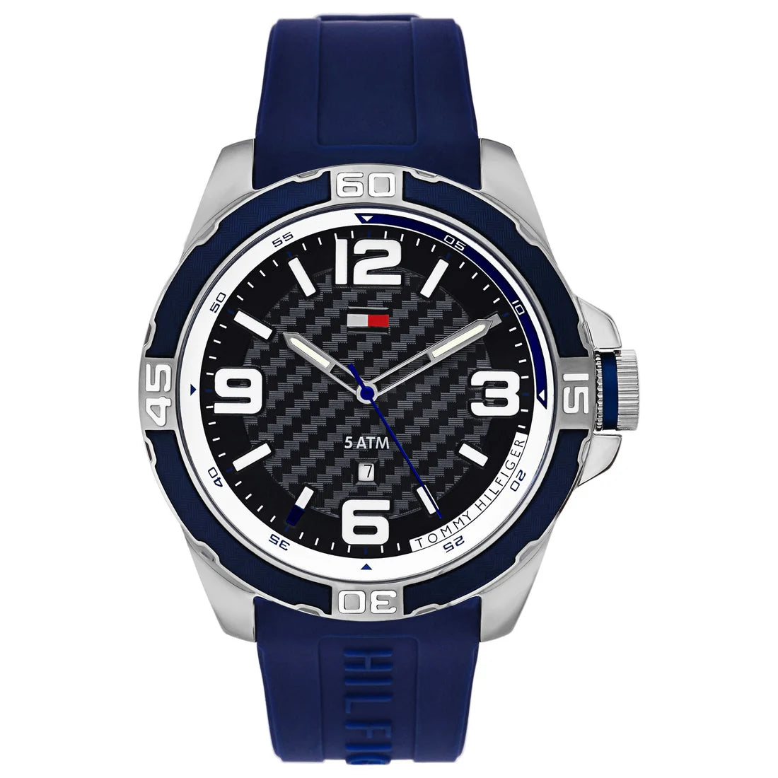 Tommy Hilfiger Brodie Men's Blue Dial Silicone Strap Quartz Watch 1791091