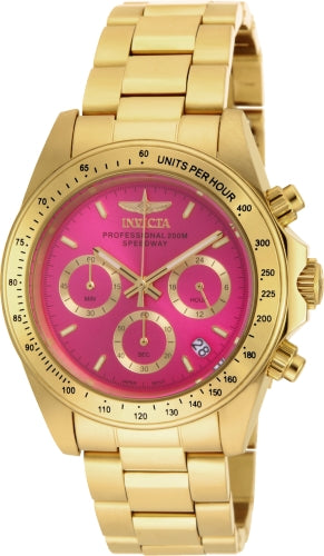 Invicta Women's 18255 Speedway Quartz Chronograph Hot Pink Dial Watch