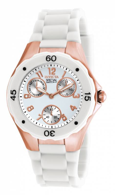 Invicta Women's 18798 Angel Quartz Chronograph White Dial Watch
