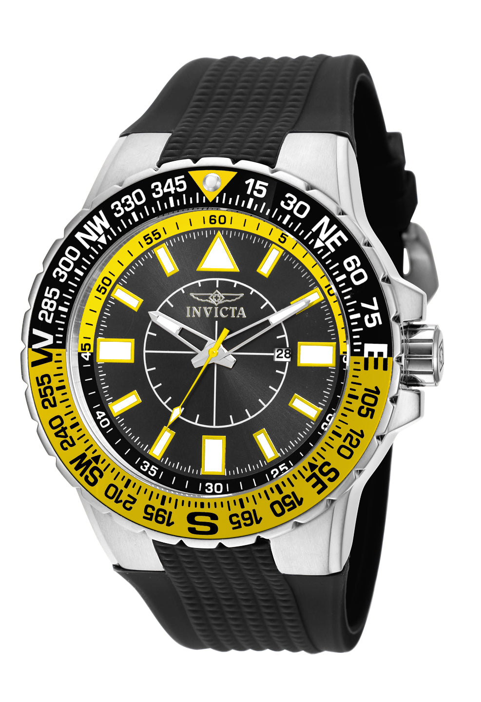 Invicta Men's 19267 Aviator  Quartz 3 Hand Black Dial Watch
