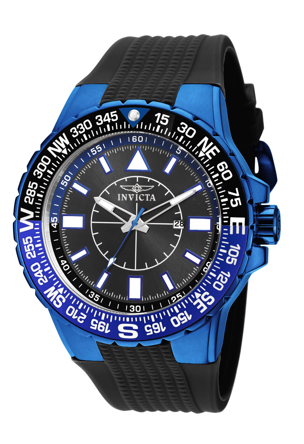 Invicta Men's 19269 Aviator  Quartz 3 Hand Black Dial Watch