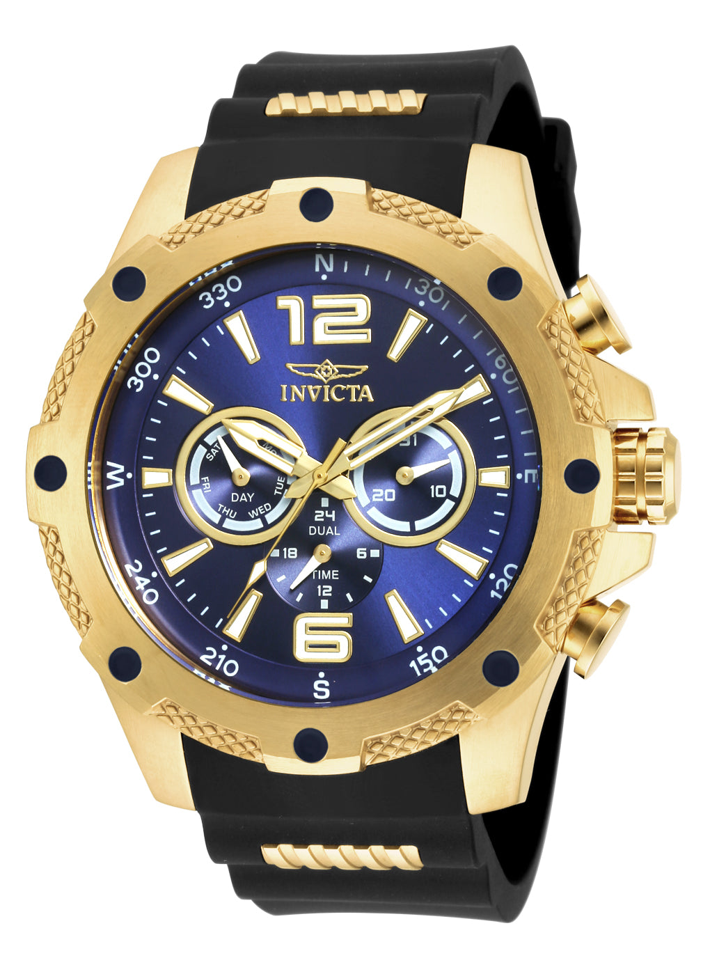 Invicta Men's 19659 I-Force  Quartz Chronograph Blue Dial Watch