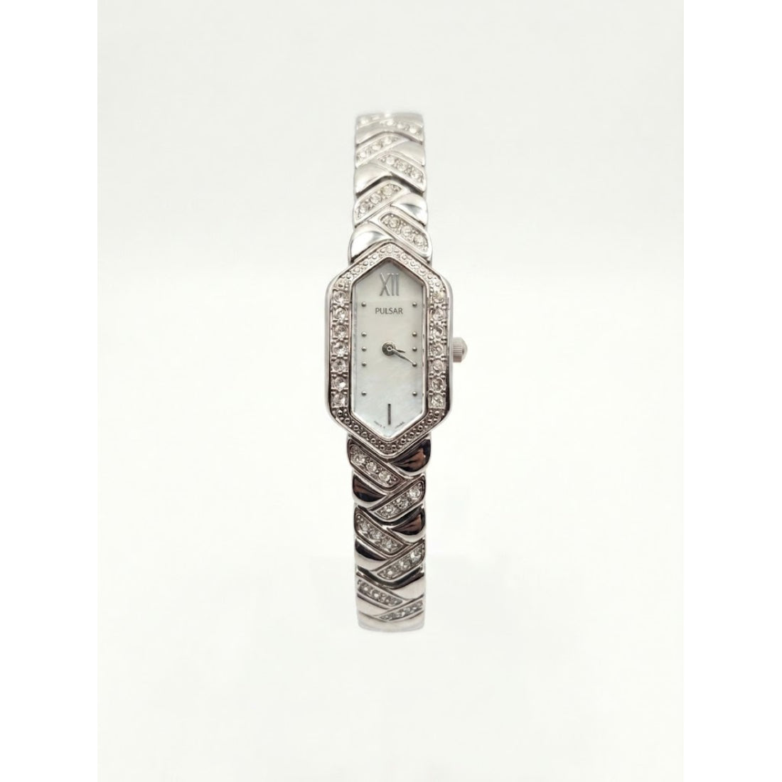 Pulsar Women's White Mother-of-Pearl Dial Quartz Watch 1N00-X204