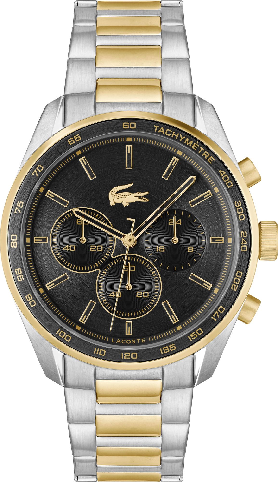 Lacoste Boston Men's Gold-Silver Two tone Bracelet Quartz Watch - 2011348